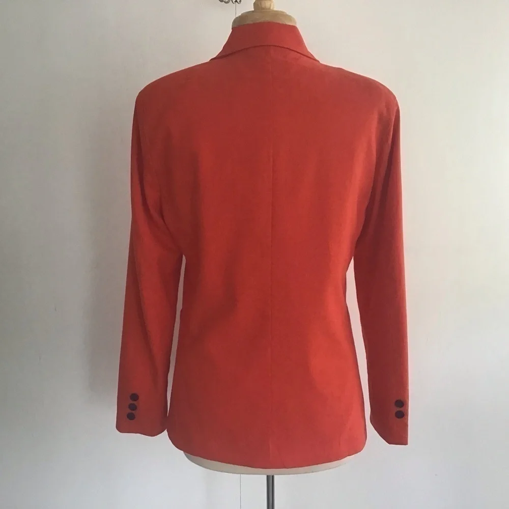 Orange Cotton one button Zune Poar blazer Large (see measurements) - Picture 4 of 11